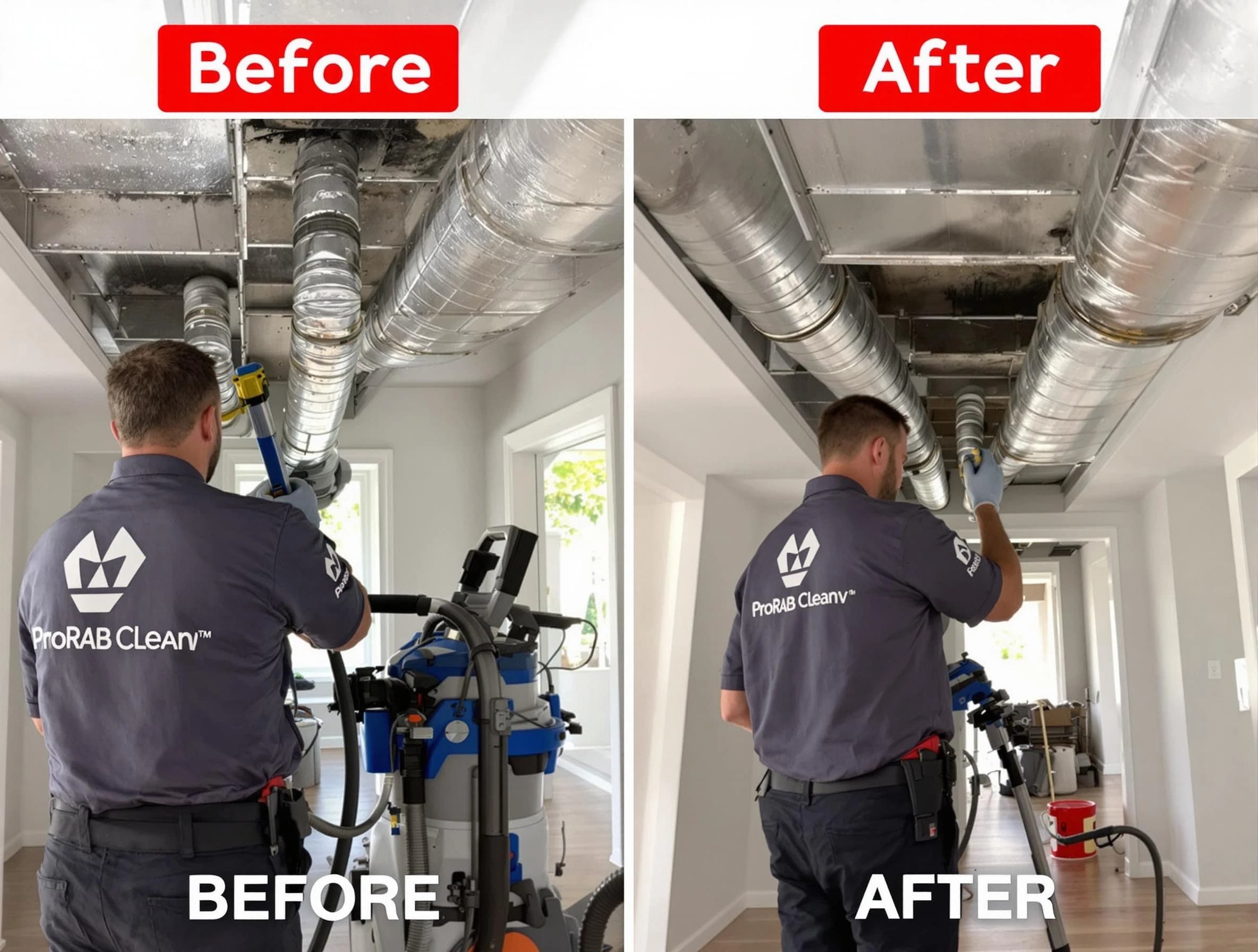 Wakefield Air Duct Cleaning expert performing thorough residential duct cleaning in a Wakefield home