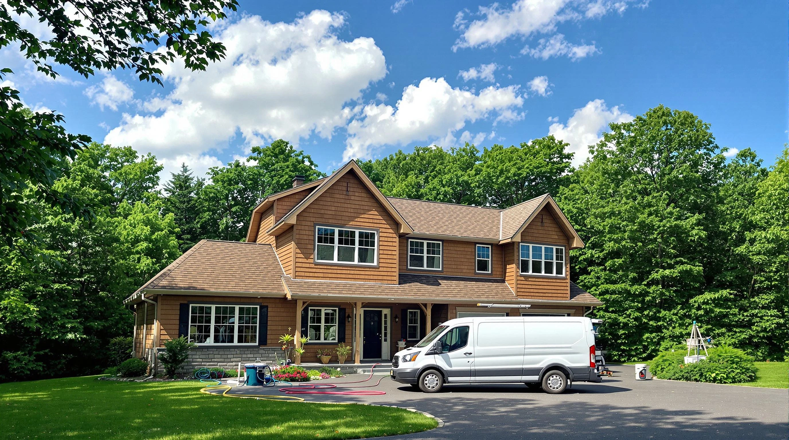 Wakefield Air Duct Cleaning air duct cleaning crew working in Melrose, MA