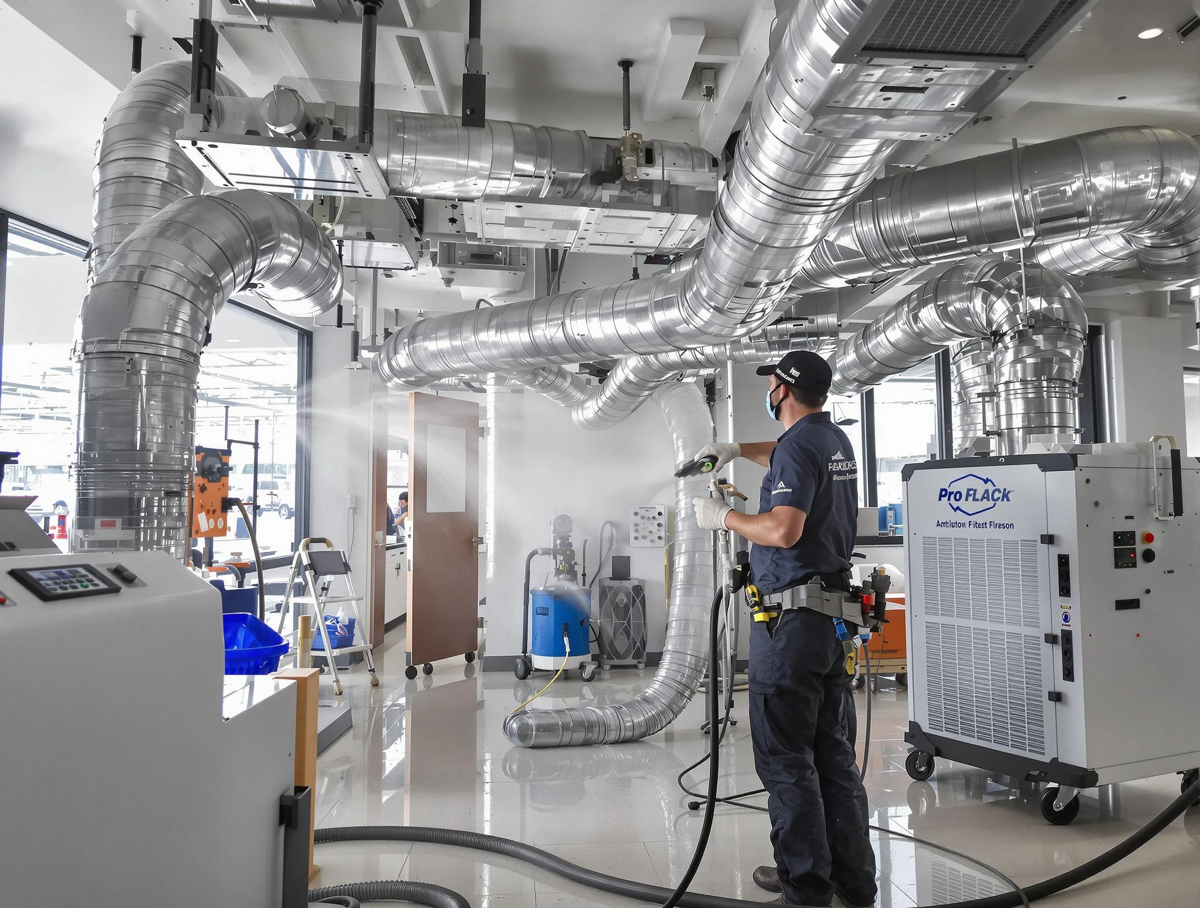 Negative Pressure Air Duct Cleaning in Wakefield