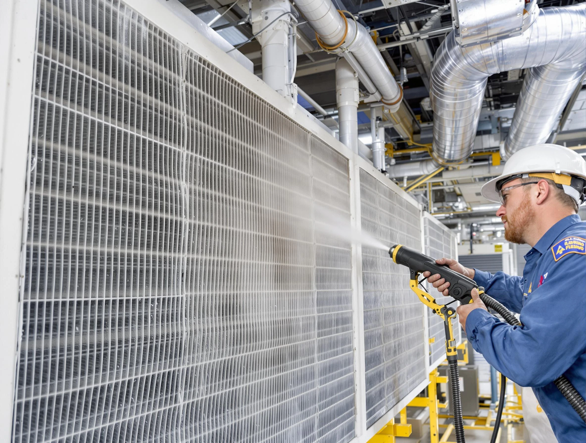 Professional commercial coil cleaning by Wakefield Air Duct Cleaning in Wakefield